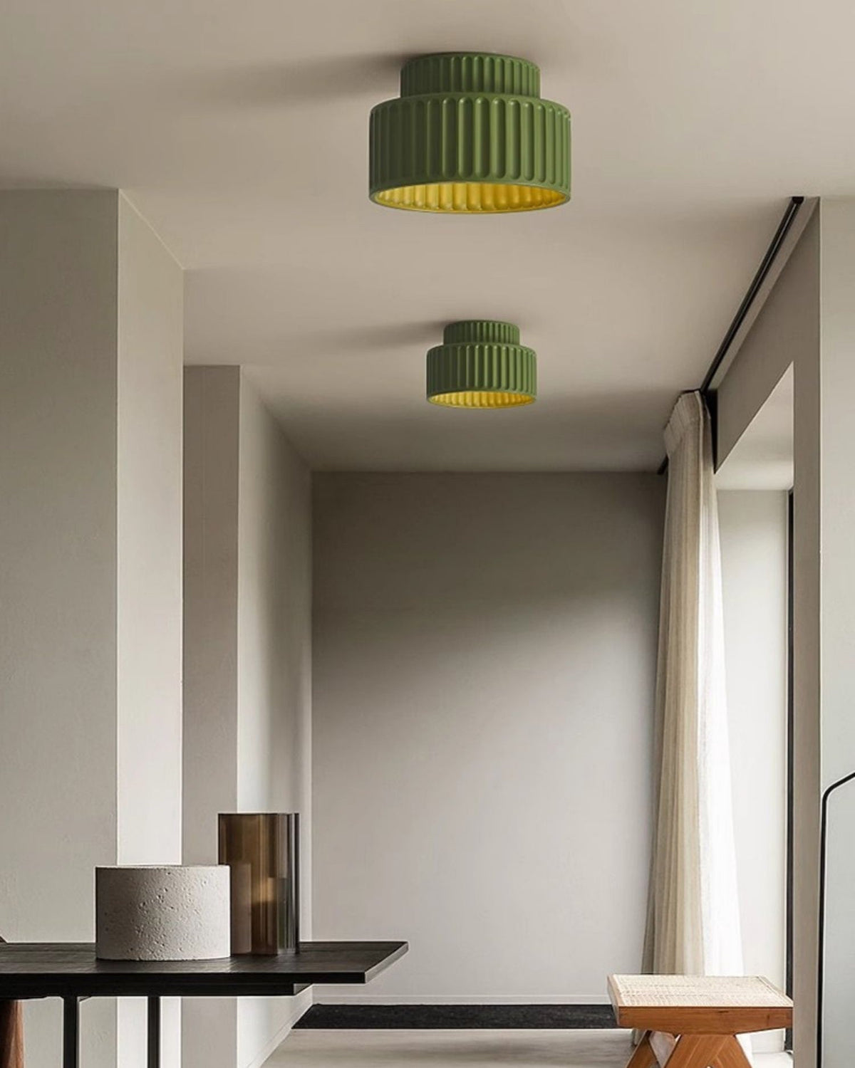 WOMO Japandi Drum Ceiling Light - WM1148