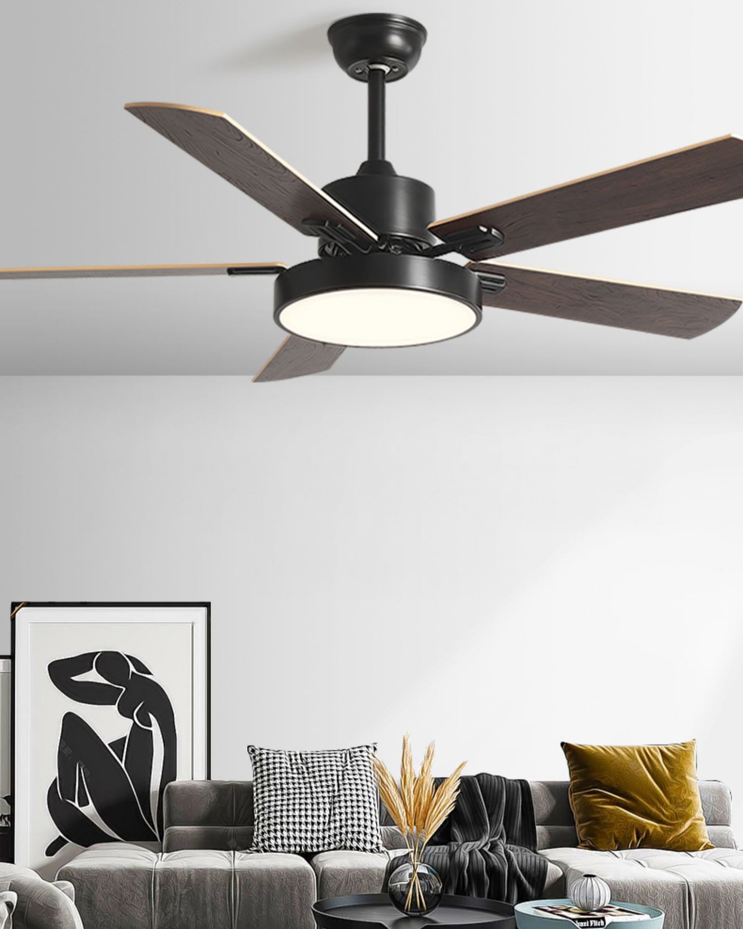 WOMO 5 Blade Ceiling Fan Lamp - WM5177