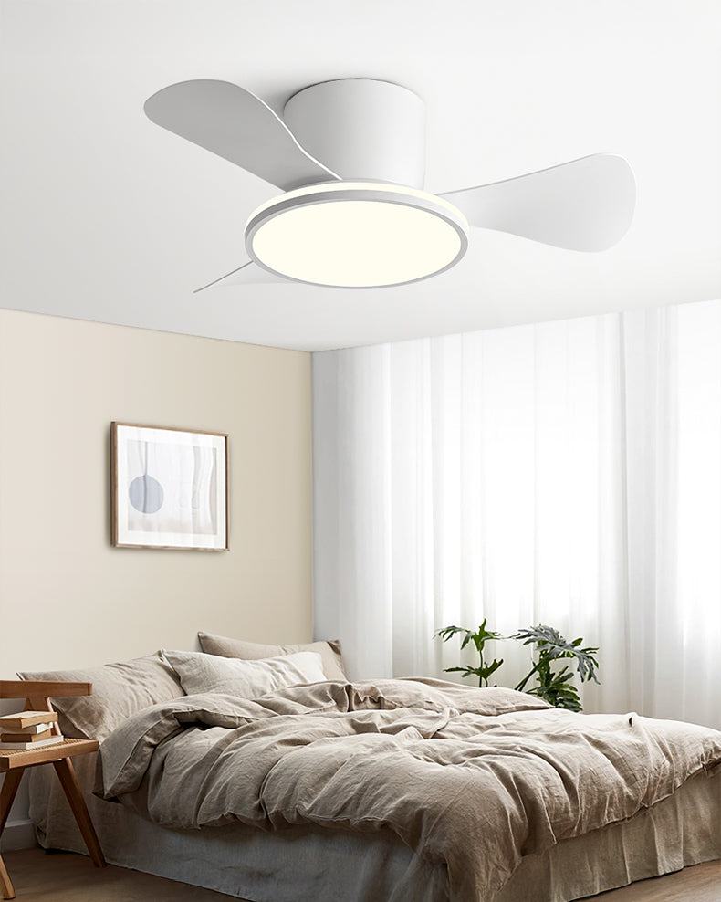 WOMO Small Low Profile Ceiling Fan Lamp - WM5166