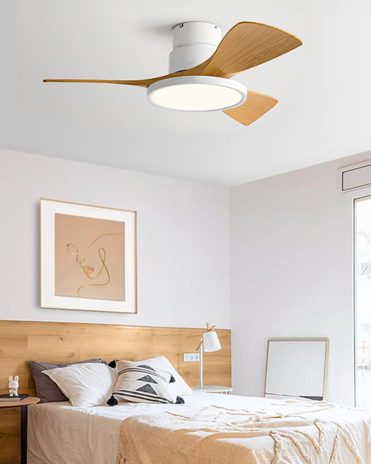 WOMO 3 Blade Low Profile Ceiling Fan Lamp - WM5170