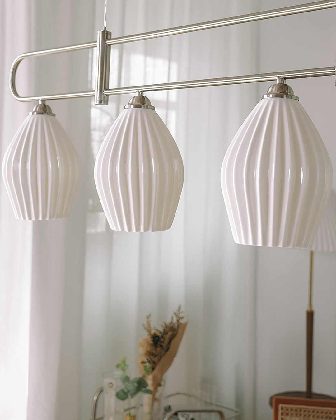 WOMO Ceramic Bud Linear Chandelier-WM2121b