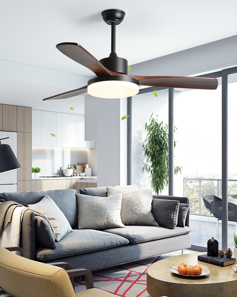 WOMO 3 Wood Blade Ceiling Fan Lamp - WM5174