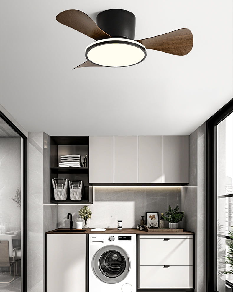 WOMO Small Low Profile Ceiling Fan Lamp - WM5166