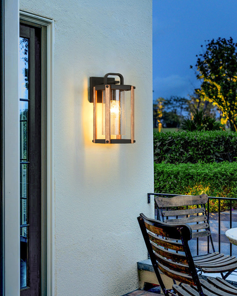 WOMO Rustic Outdoor Wall Lantern-WM9147