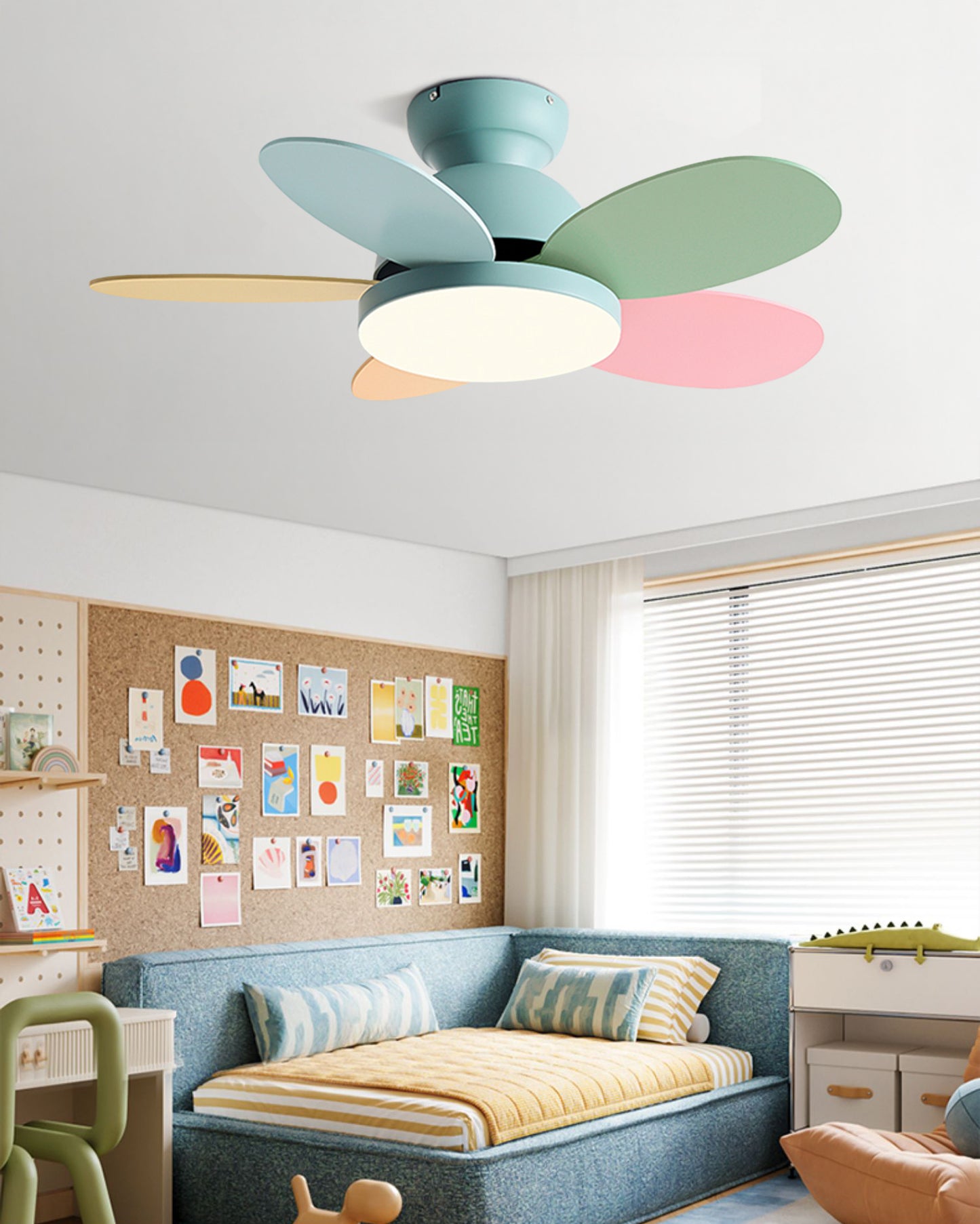 WOMO Children Low Profile Ceiling Fan Lamp - WM5157