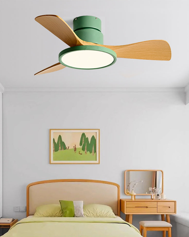 WOMO 3 Blade Low Profile Ceiling Fan Lamp - WM5170