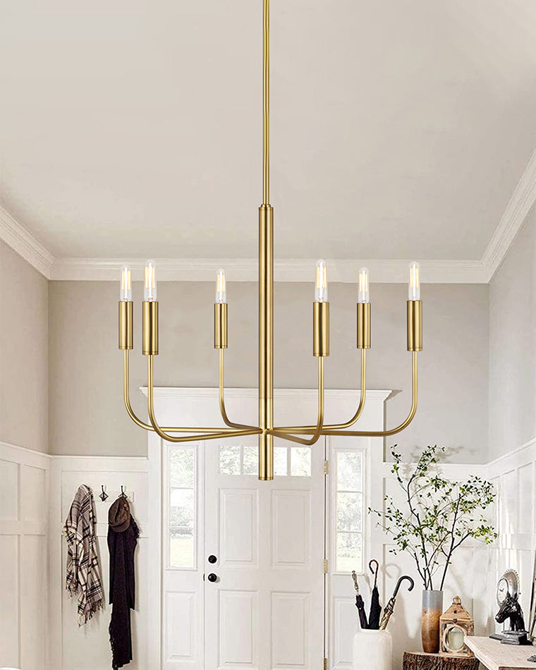WOMO Gold Candlestick Chandelier-WM2509