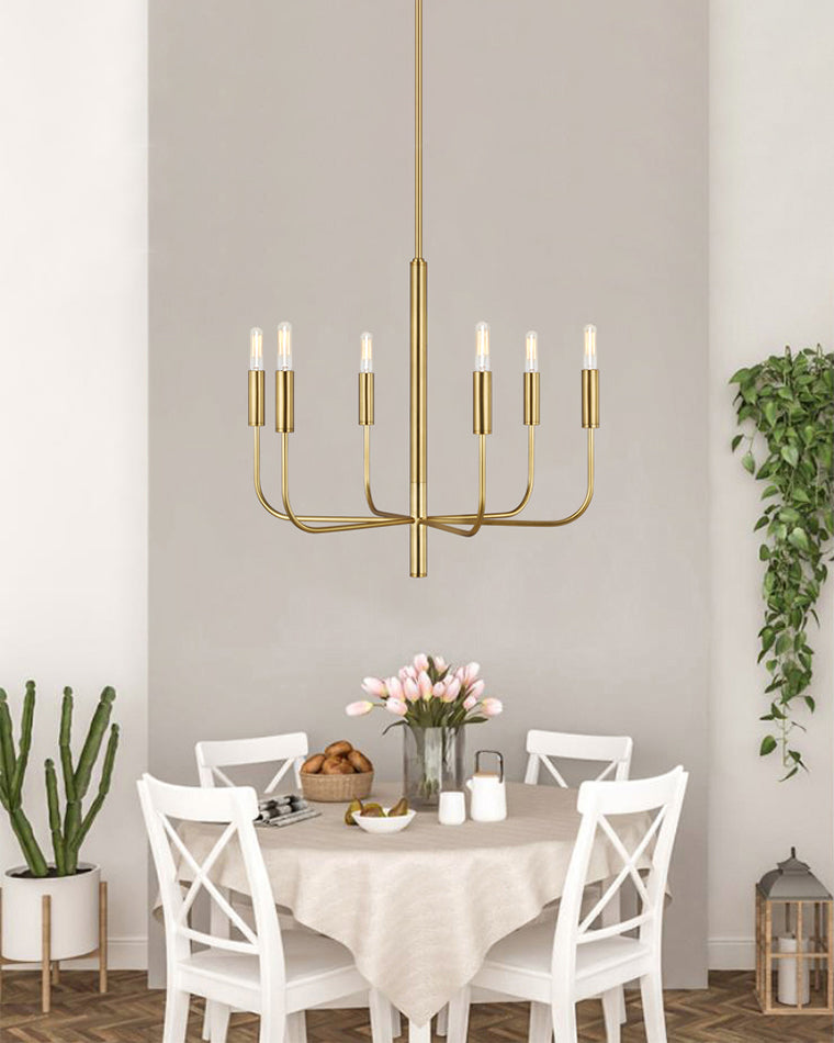 WOMO Gold Candlestick Chandelier-WM2509