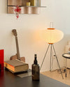 WOMO Laterne Dreibein Stoff Stehlampe-WM7090 thumbnail