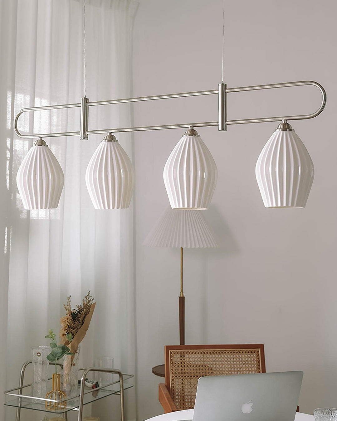 WOMO Ceramic Bud Linear Chandelier-WM2121b