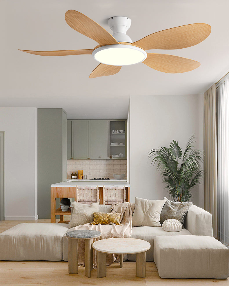 WOMO Low Profile Ceiling Fan with Bright Light - WM5153