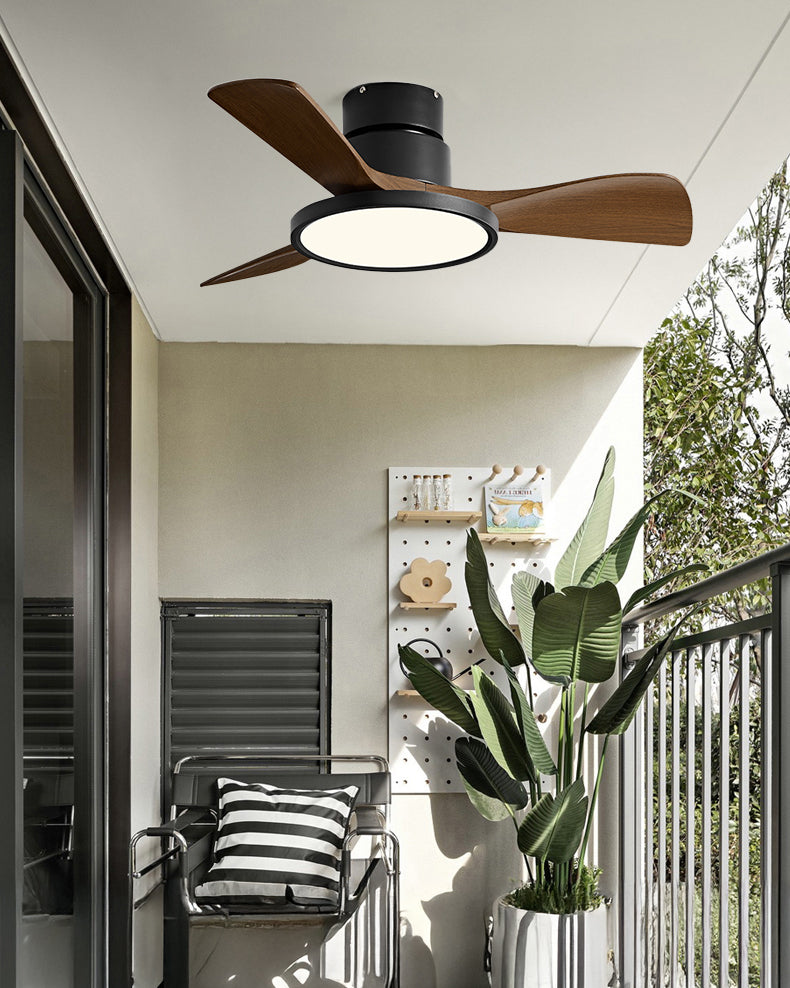 WOMO 3 Blade Low Profile Ceiling Fan Lamp - WM5170