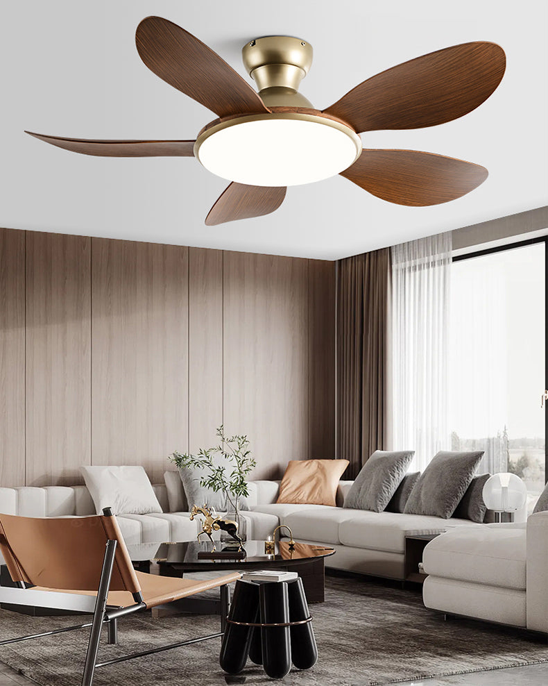 WOMO Low Profile Ceiling Fan with Bright Light - WM5155