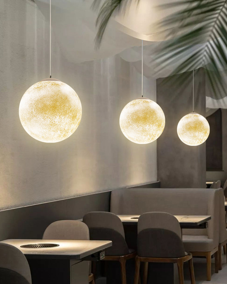 WOMO Globe Moon Large Pendant Light-WM2703
