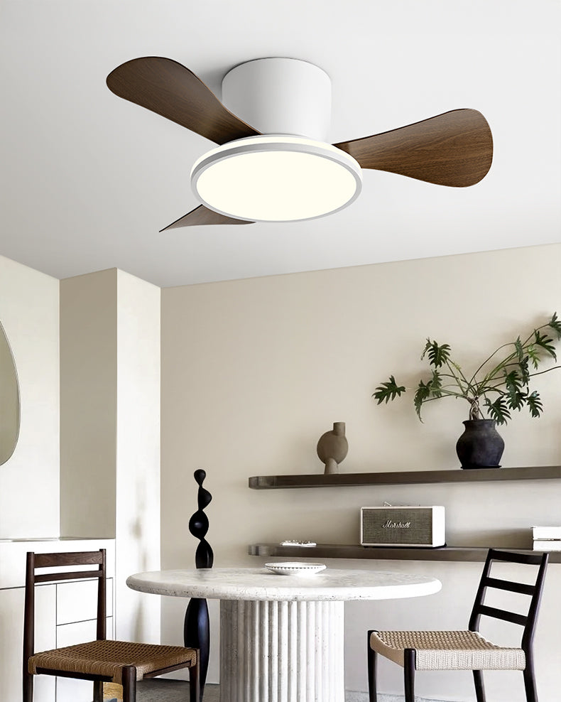 WOMO Small Low Profile Ceiling Fan Lamp - WM5166