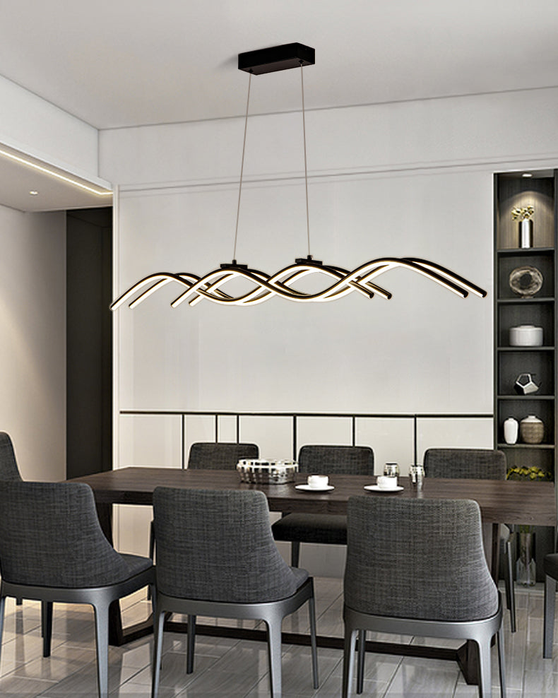 WOMO Wavy Linear Pendant Light-WM2641