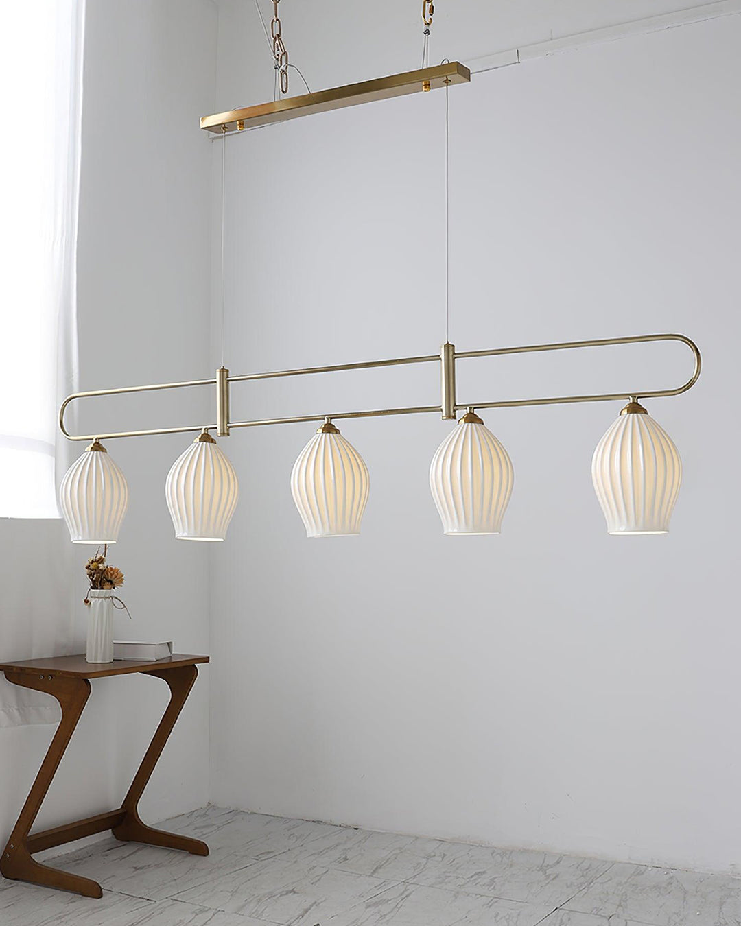 WOMO Ceramic Bud Linear Chandelier-WM2121b