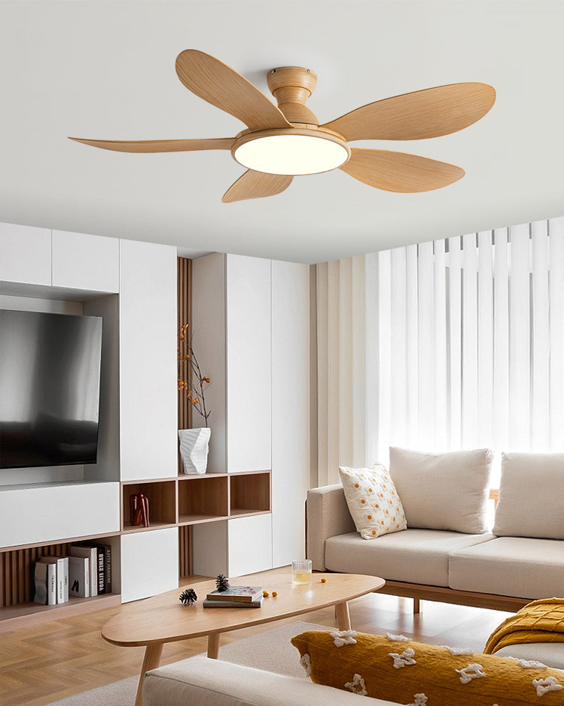 WOMO Low Profile Ceiling Fan with Bright Light - WM5153