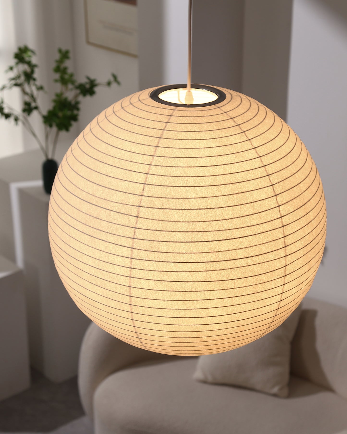 WOMO Rice Paper Globe Pendant Light-WM2722