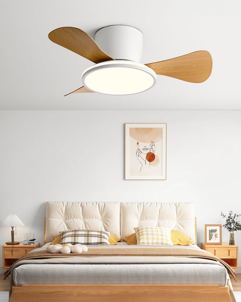 WOMO Small Low Profile Ceiling Fan Lamp - WM5166
