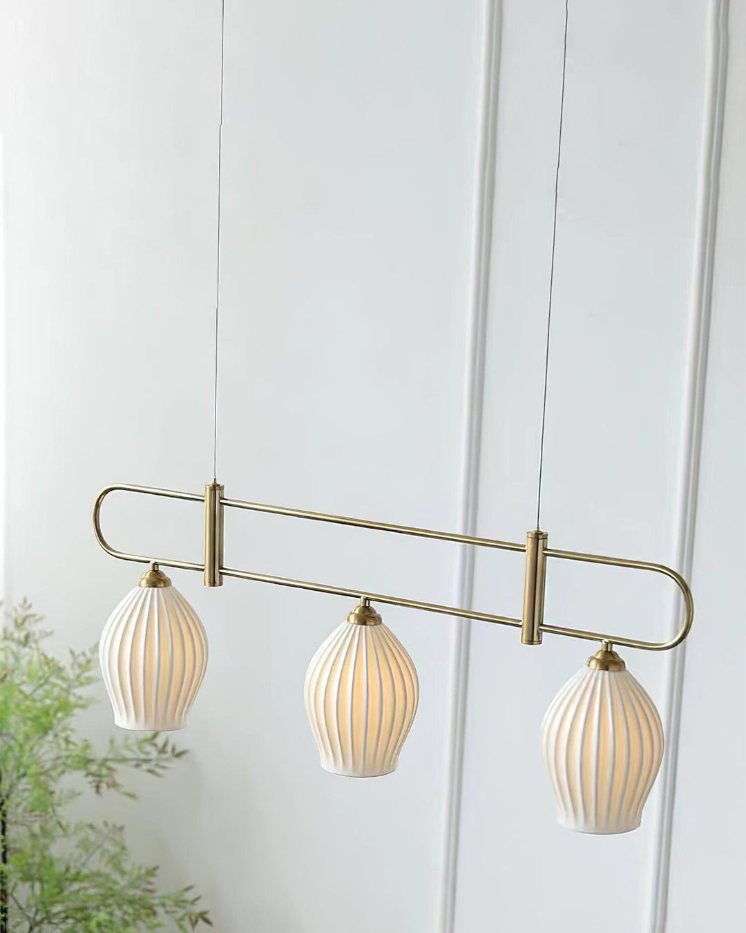 WOMO Ceramic Bud Linear Chandelier-WM2121b
