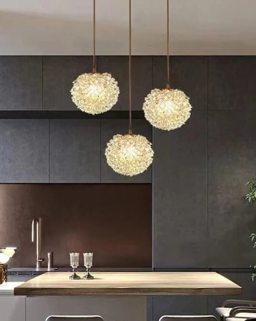 WOMO Small Crystal Globe Pendant Light-WM2367