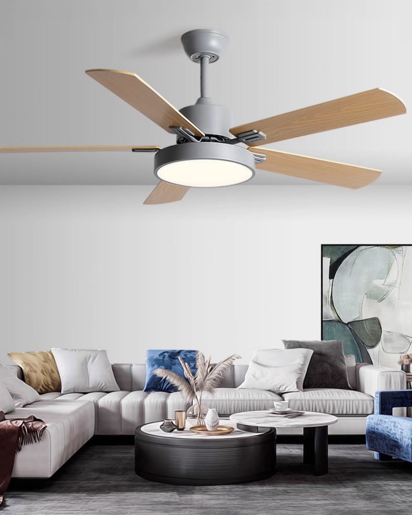 WOMO 5 Blade Ceiling Fan Lamp - WM5177