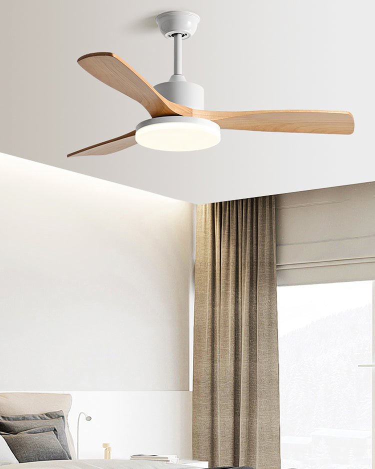 WOMO 3 Wood Blade Ceiling Fan Lamp - WM5174