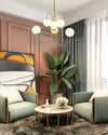 WOMO Mid Century Kronleuchter Gold Glaskugeln-WM2625 thumbnail
