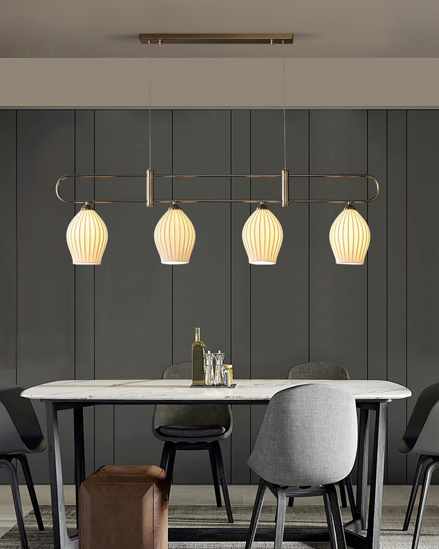 WOMO Ceramic Bud Linear Chandelier-WM2121b
