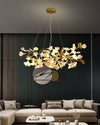 WOMO Design Kronleuchter Weiß Gold aus Porzellan-WM2411 thumbnail