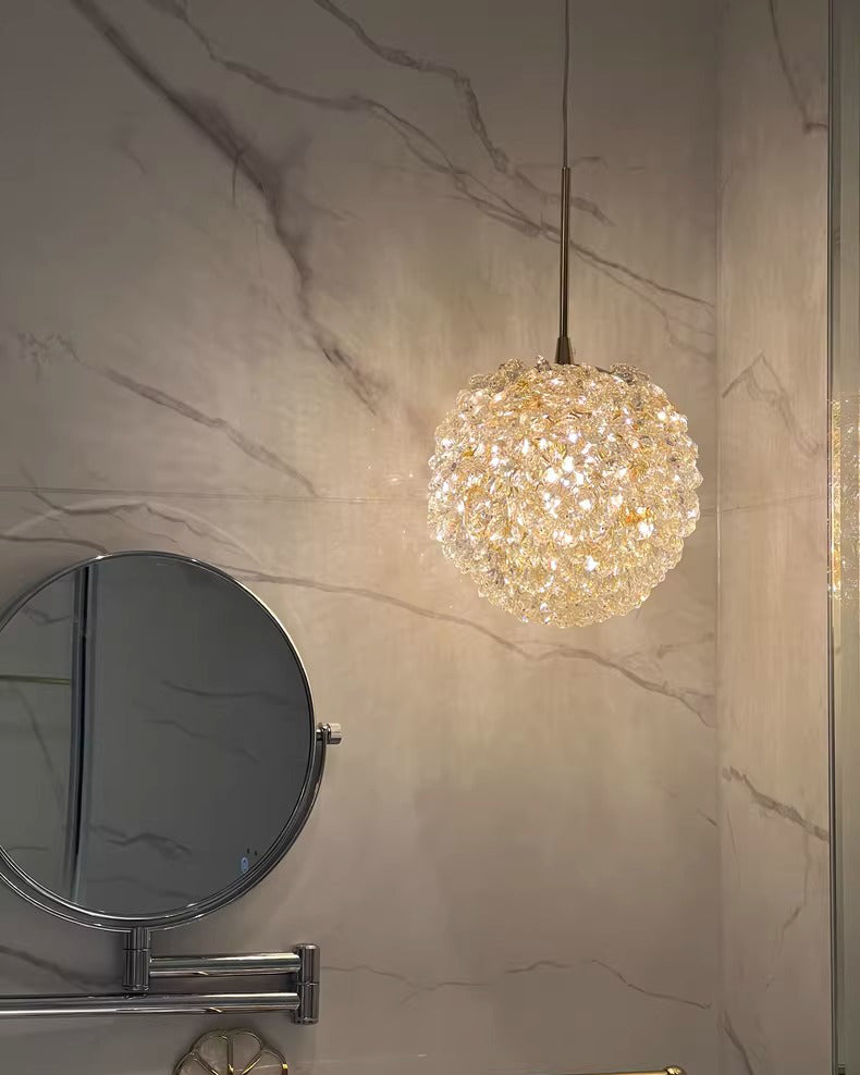 WOMO Small Crystal Globe Pendant Light-WM2367