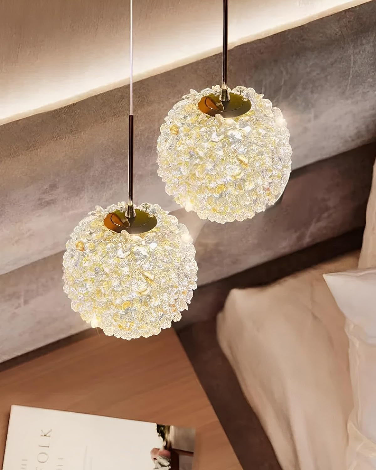 WOMO Small Crystal Globe Pendant Light-WM2367
