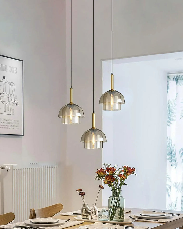 WOMO Glass Bell Pendant Light-WM2789