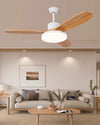 WOMO Deckenventilatorlampe mit 3 Holzflügeln-WM5090 thumbnail
