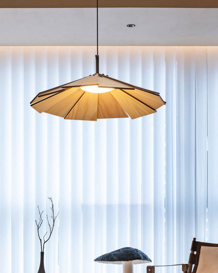 WOMO Petal Wood Pendant Light-WM2525