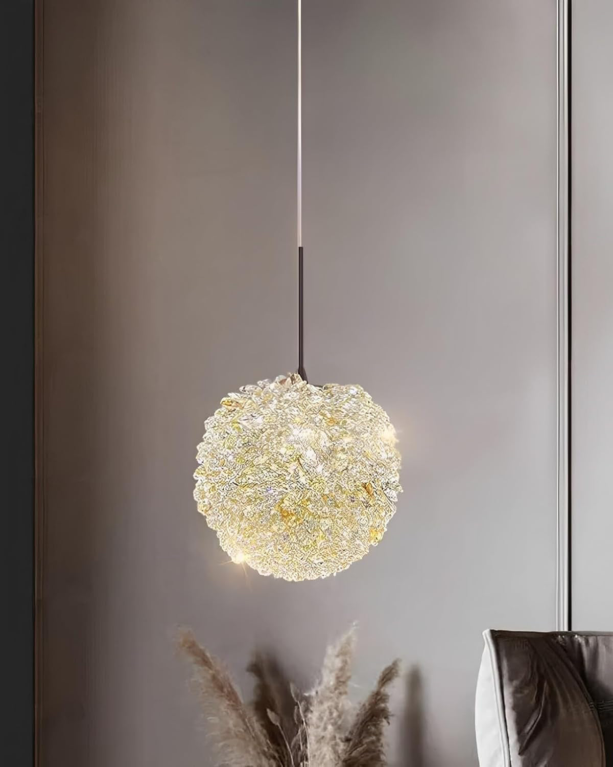 WOMO Small Crystal Globe Pendant Light-WM2367