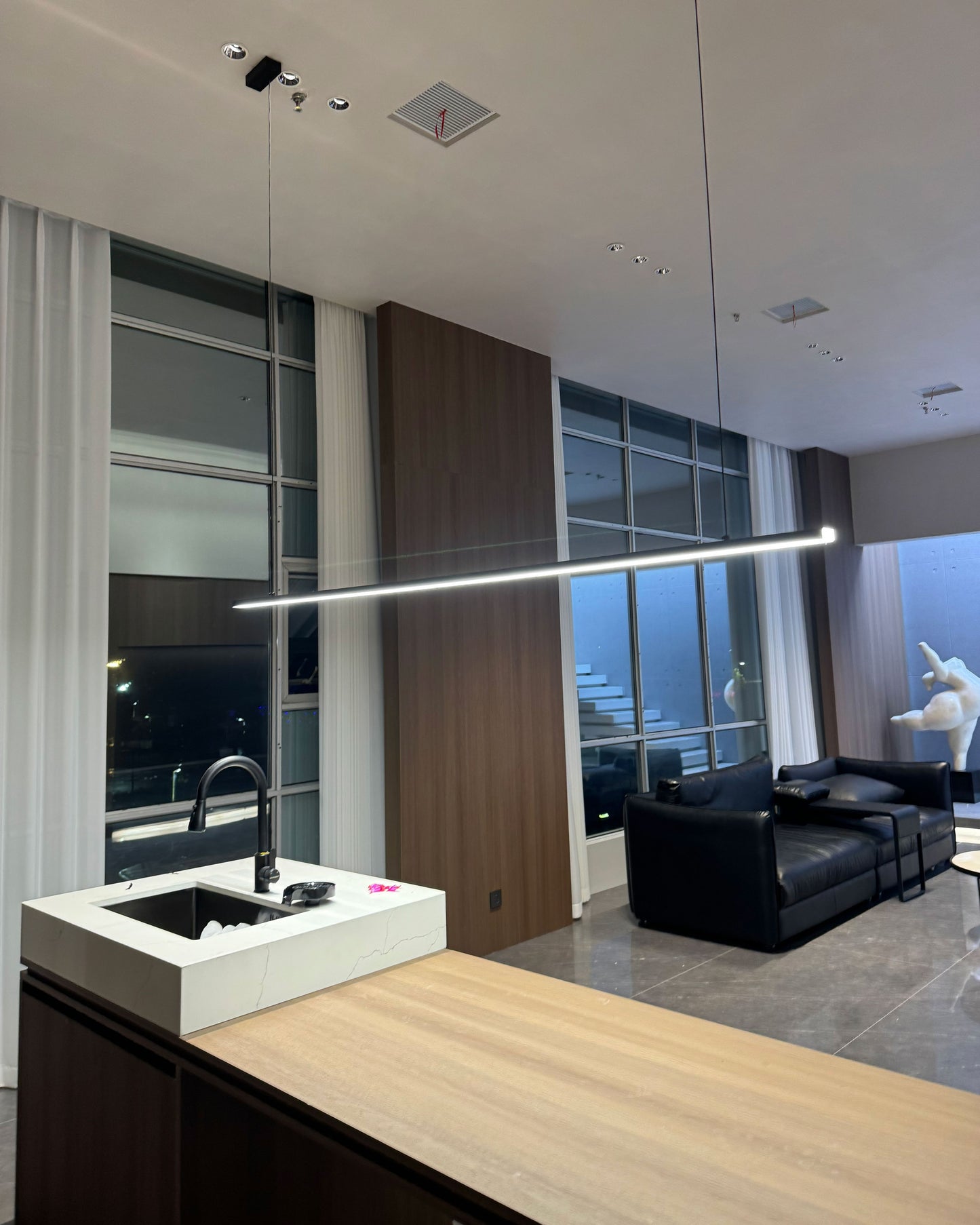 WOMO Extra Long Linear Pendant Light-WM2011