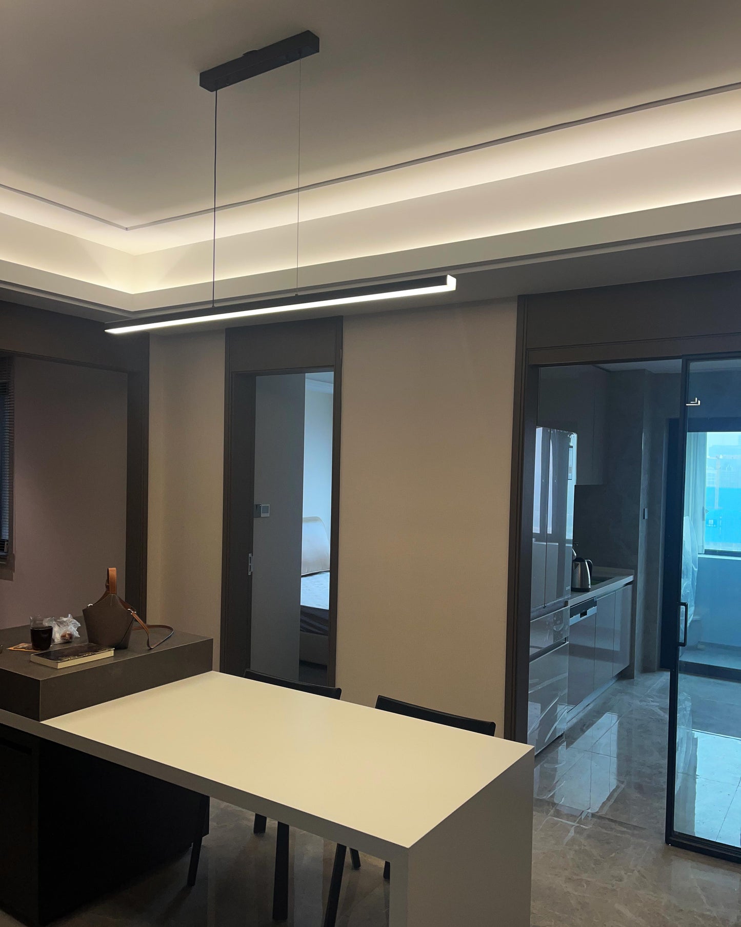 WOMO Extra Long Linear Pendant Light-WM2011