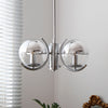 WOMO Glaskugel Kronleuchter Chrom Bauhausstil-WM2306 thumbnail