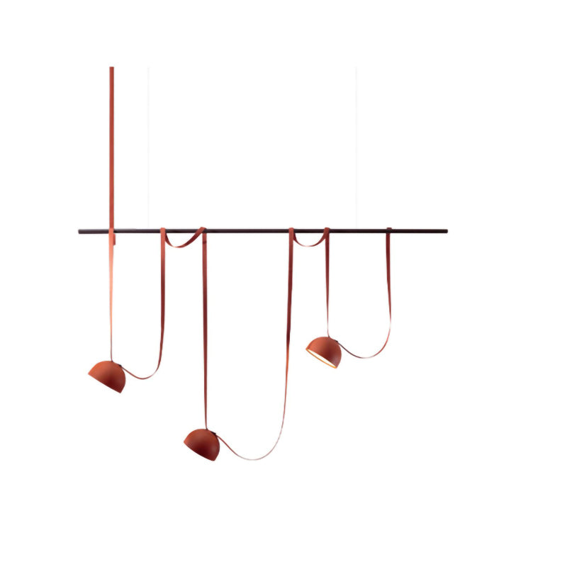 WOMO Dome Leather Linear Chandelier-WM2319