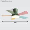 WOMO Scandi Low Profile Deckenventilatorlampe-WM5086 thumbnail