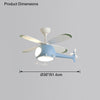 WOMO Flugzeug Kinder Deckenventilator Lampe-WM5007 thumbnail