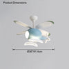 WOMO Flugzeug Kinder Deckenventilator Lampe-WM5007 thumbnail