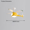WOMO Flugzeug Kinder Deckenventilator Lampe-WM5007 thumbnail