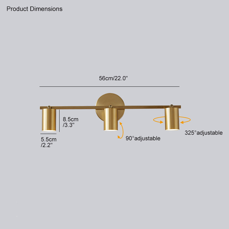 WOMO 3-Light Vanity Bathroom Sconce for Mirror-WM6039