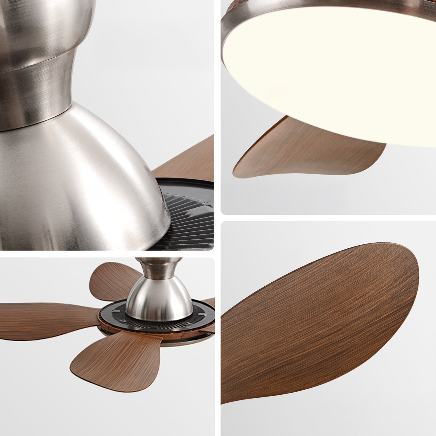 WOMO Low Profile Ceiling Fan with Bright Light - WM5155