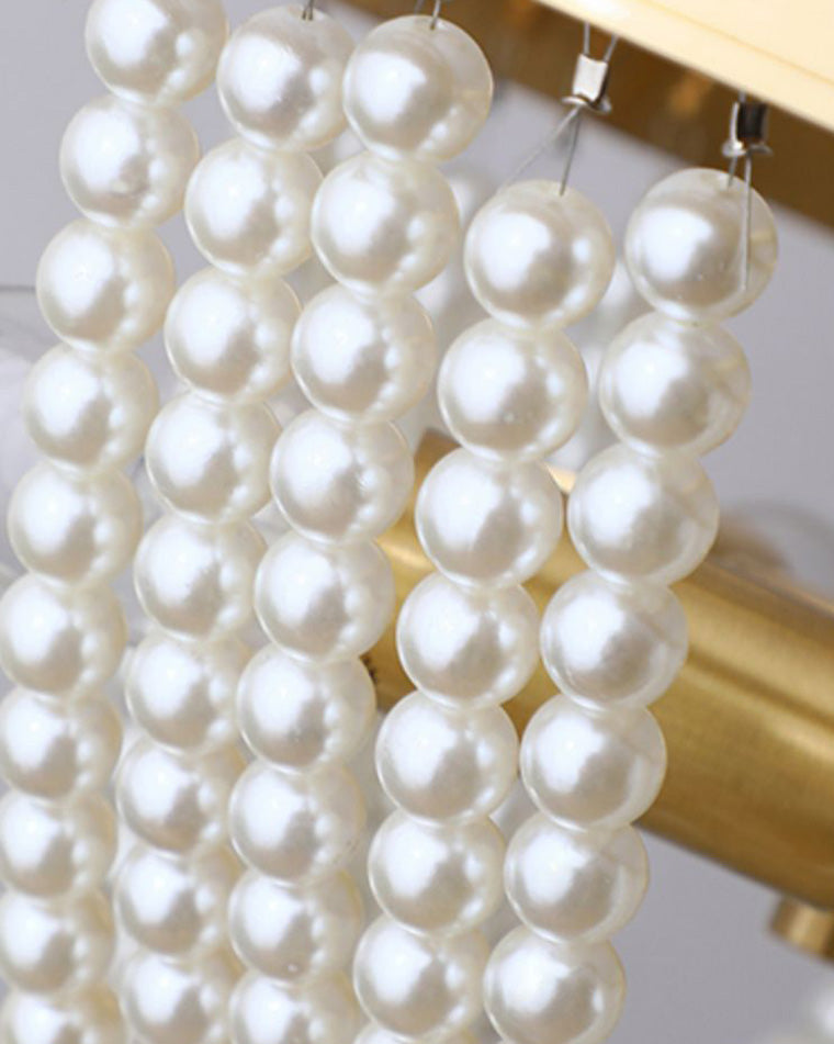 WOMO Pearl Beaded Chandelier-WM2407