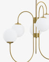 WOMO Mid Century Kronleuchter Gold Glaskugeln-WM2625 thumbnail