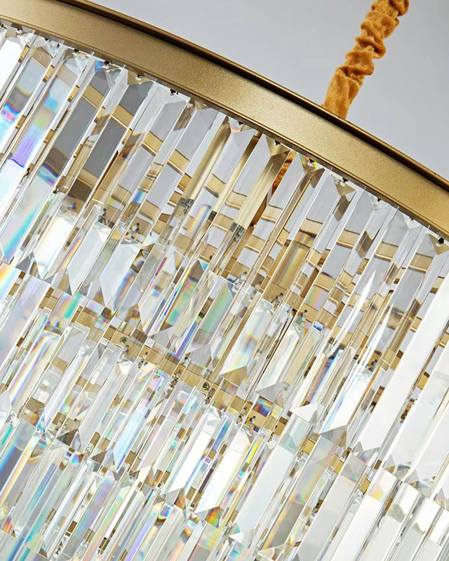 WOMO Tiered Oval Crystal Chandelier-WM2489